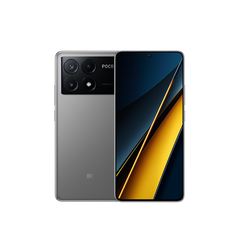 Xiaomi Poco X6 Pro 5G + 4G Lte (For Tmobile Mint Tello Global) Global Unlocked (512Gb + 12Gb) Gsm 6.67 64Mp Triple Camera (Gray)
