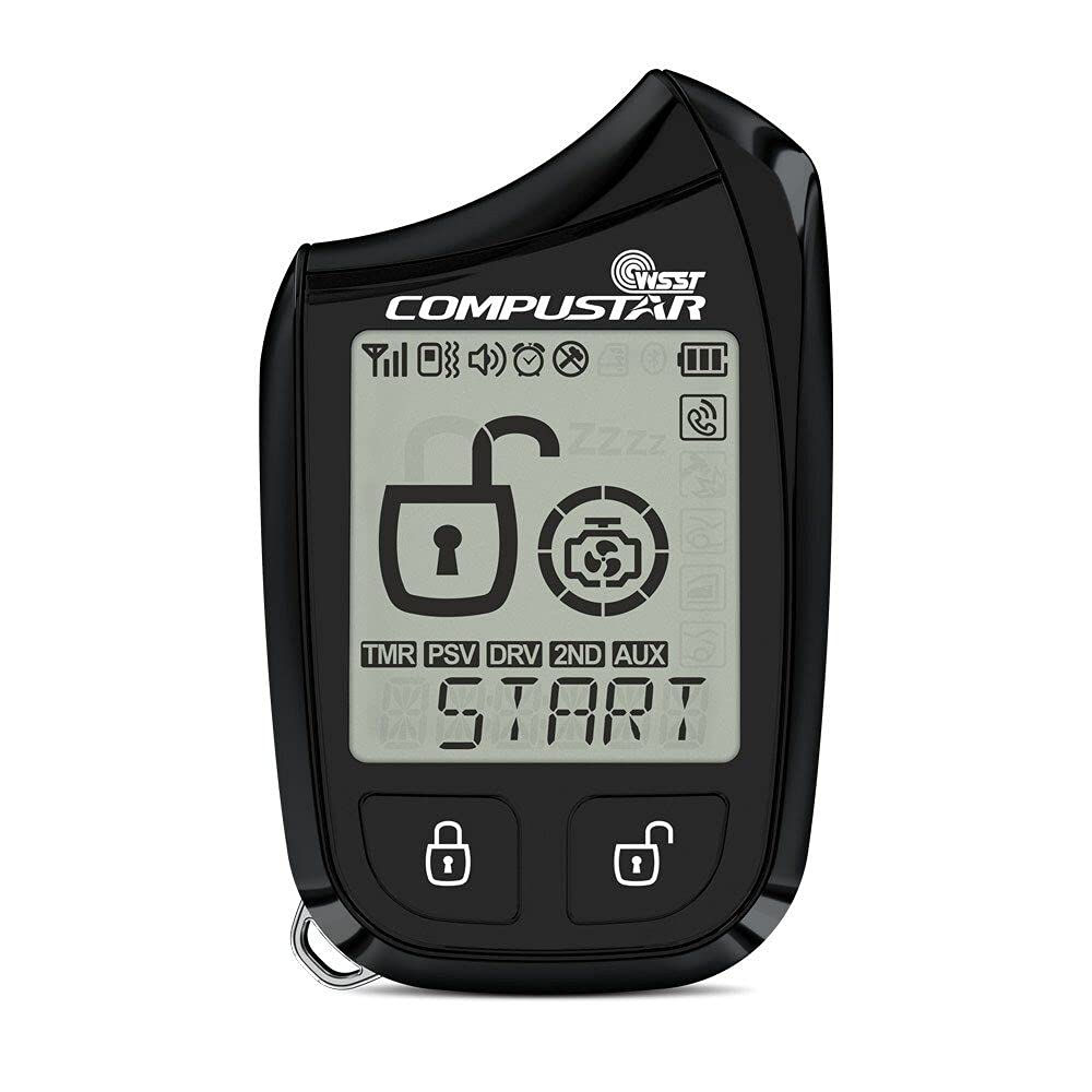 Compustar 2W901R Ss 5B 2 Way Lcd, 1 Mile Remote