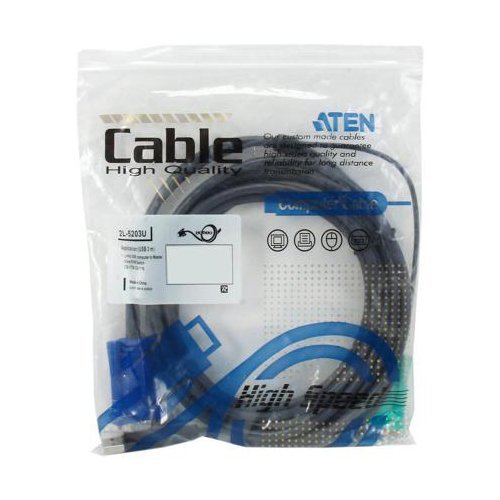 Aten Usb Kvm Cable, Sphd 15 Male To Vga And Usb A 2L5203U, 10 Feet