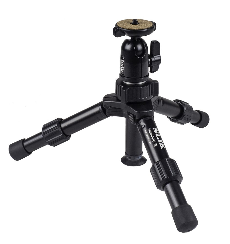 Slik Mini Pro Iii Table Top Tripod, 2 Section, Max 10''   Black