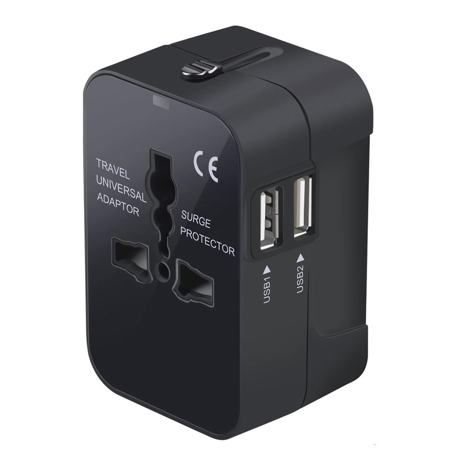 Vishui Premium Travel Adapter, Portable Universal All In One Worldwide Power Adapter, European Travel Plug Adapter, Power Conver