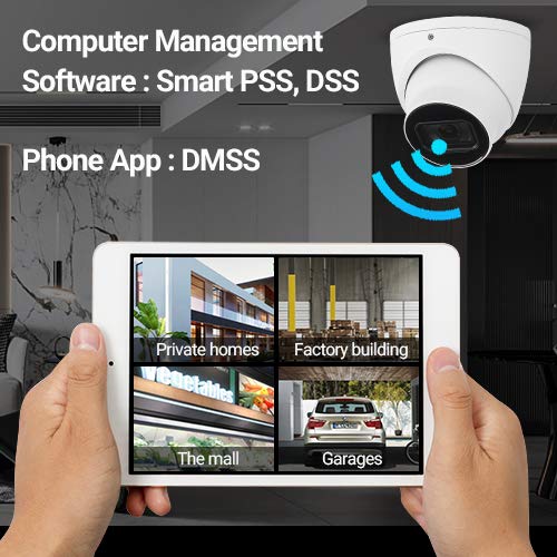 Empiretech 4Mp 1/2.9'' Cmos Starlight Poe Ir Turret Ip Camera Wdr Ip67 Weatherproof Outdoor,Support Ivs, Smd Plus.,Built In Mic,