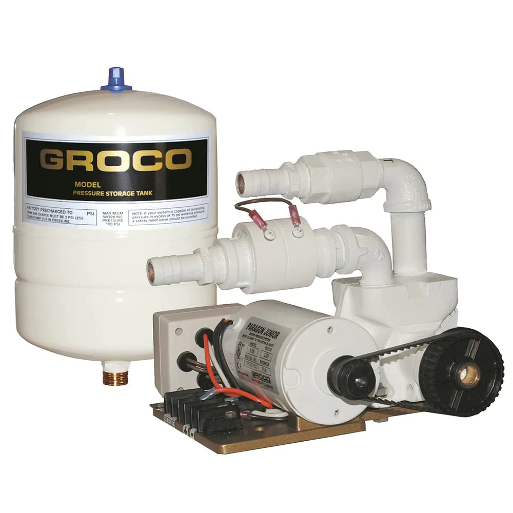 Groco Paragon Junior 24V Water Pressure System - 1 Gal Tank - 7 Gpm,WBHDWB08383KFY9