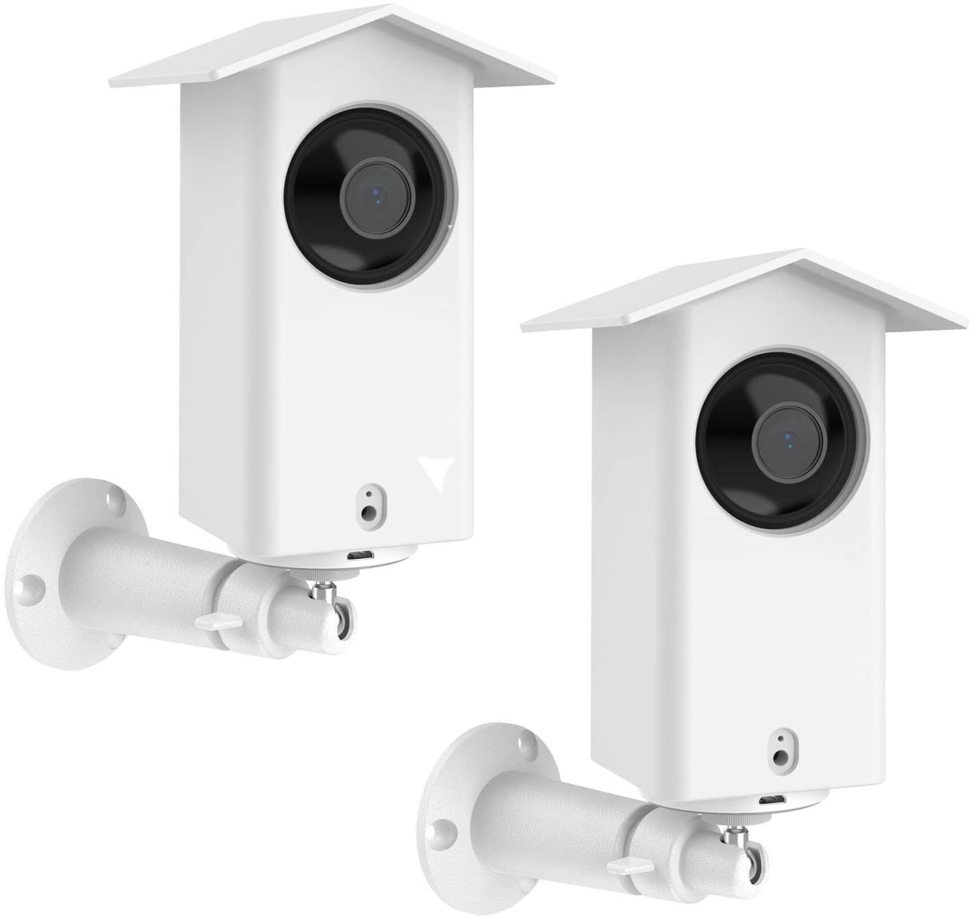 Holaca Real Water Resistant Protective Case + Metal Wall Mount Bracket For Wyze Cam Pan V2,Suitable For Indoor And Outdoor Use,M