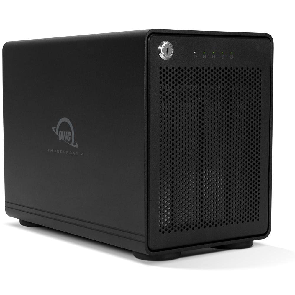 OWC ThunderBay 4 RAID 5 with Dual Thunderbolt 3 Ports (0GB RAID), Includes SoftRAID XT