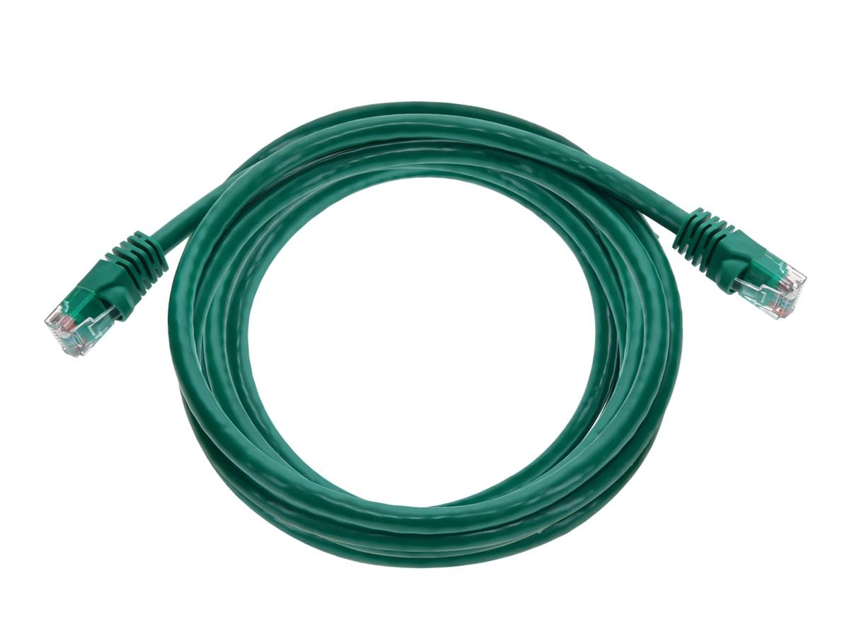 Monoprice Cat6 Ethernet Patch Cable   Snagless Rj45, Pure Bare Copper, 550Mhz, Utp, 24Awg, 10 Feet, Green   Fullboot Series