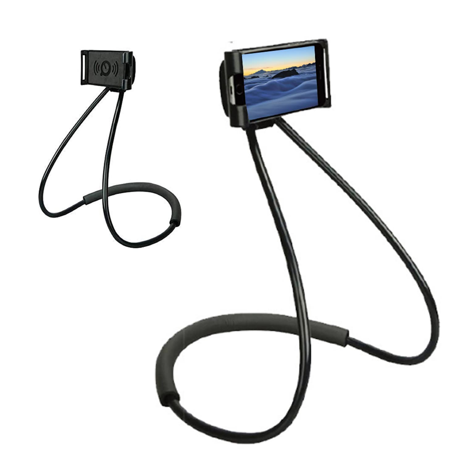 Chapter Seven Universal Smart Mobile Phone Stand,Hanging On Neck Cell Phone Mount Holder, Flexible Lazy Bracket Diy Free Rotatin