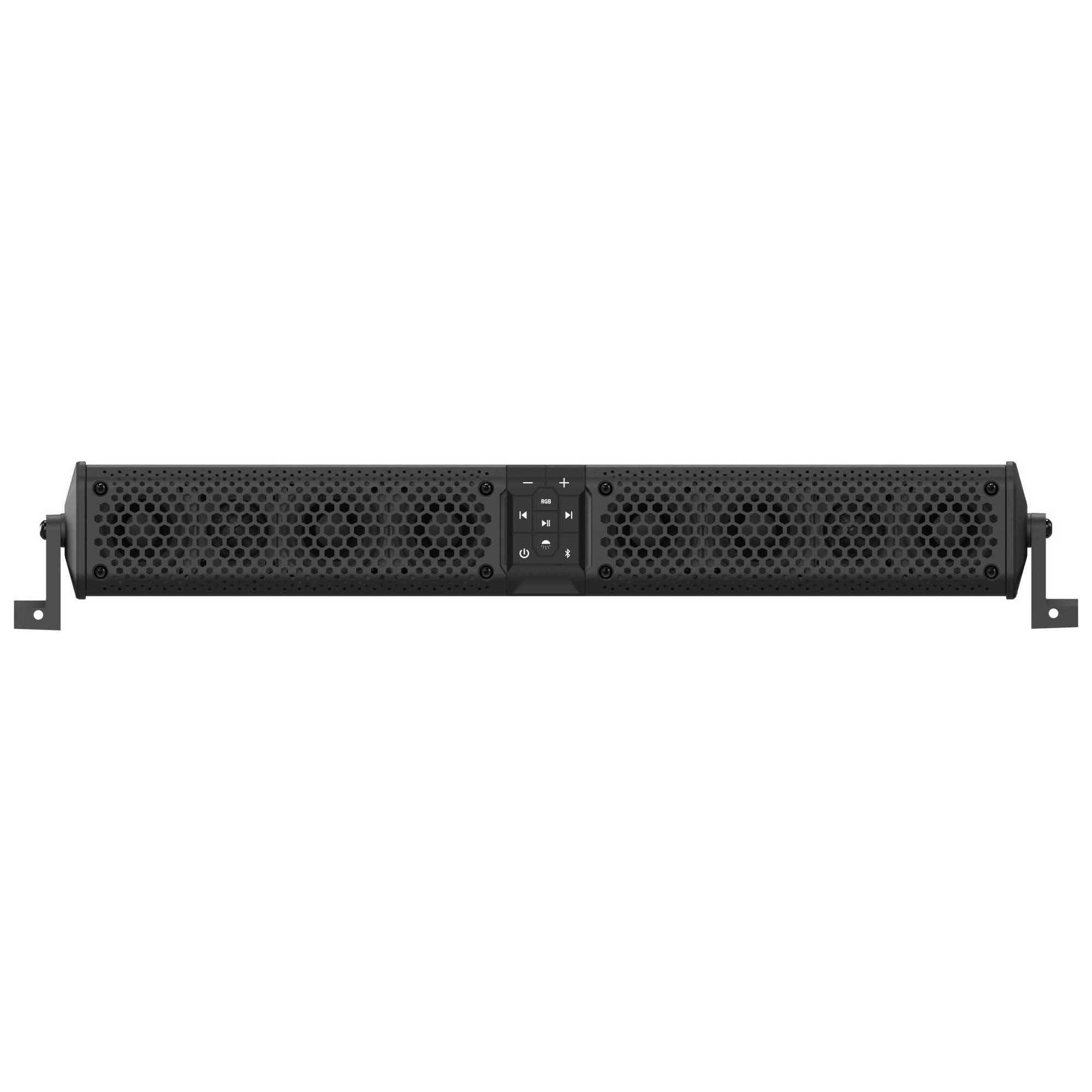 Wet Sounds Stealth Xt 8-B - All-In-One Ip67 Weatherproof 300-Watt Amplified Bluetooth 8-Speaker Soundbar With Remote - Black
