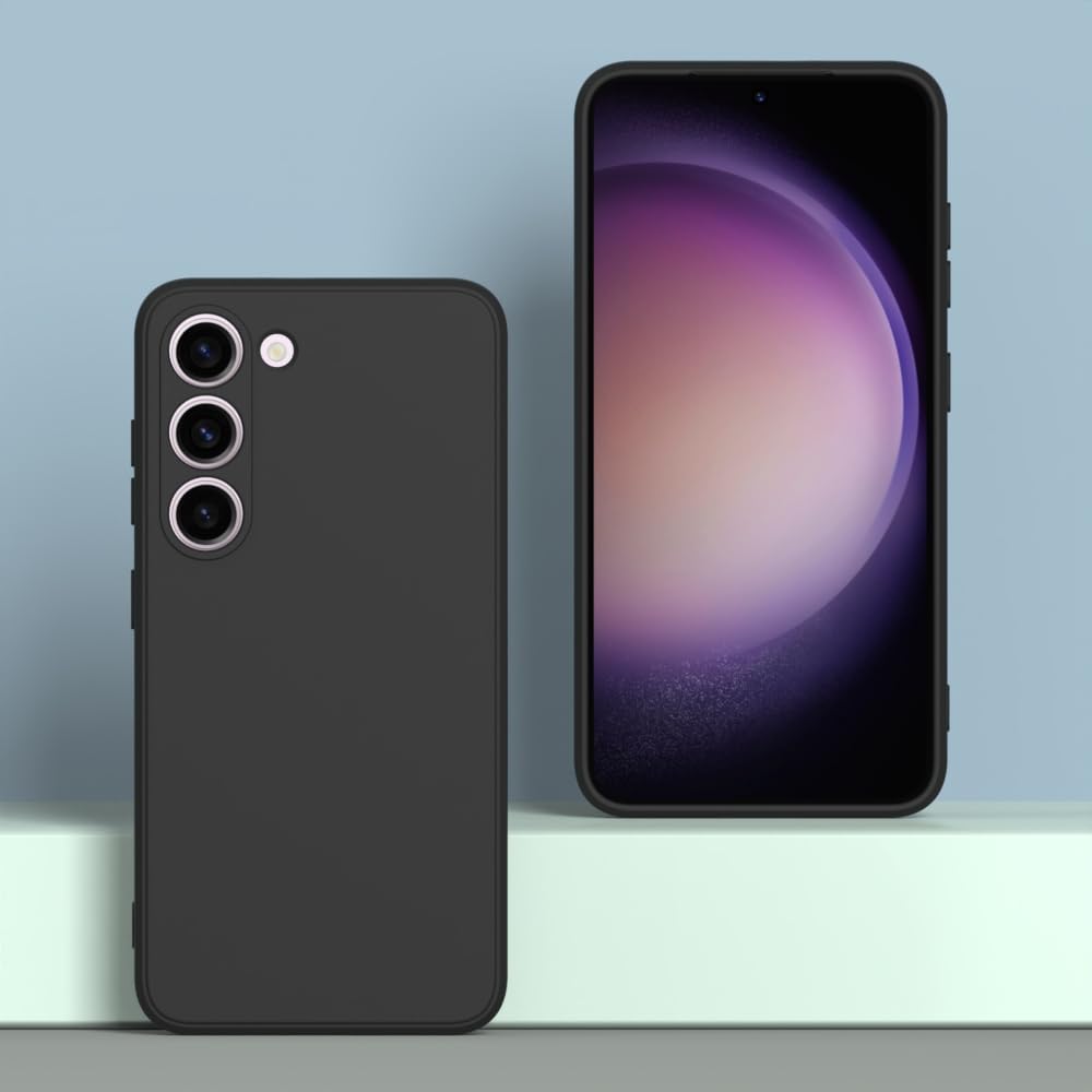 Wogroo For Samsung Galaxy S23 Fe Case Black, Scratch Resistant With Soft Touch, Slim Thin Phone Cover For Samsung Galaxy S23 Fe