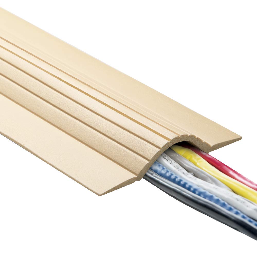 Ut Wire 5 Feet Cable Blanket High Capacity Low Profile Cord Cover And Protector, Beige
