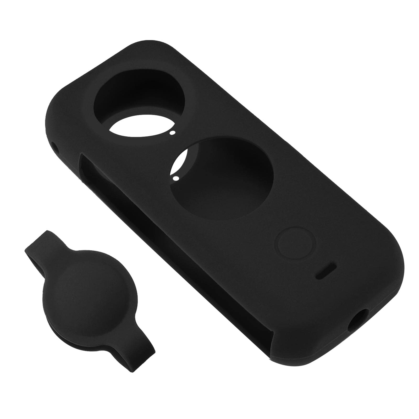Create Idea Set With 2Pcs Body Cover Protector Lens Cap Protector Replacement Compatible With Insta 360 One X2 Camera Silicone C