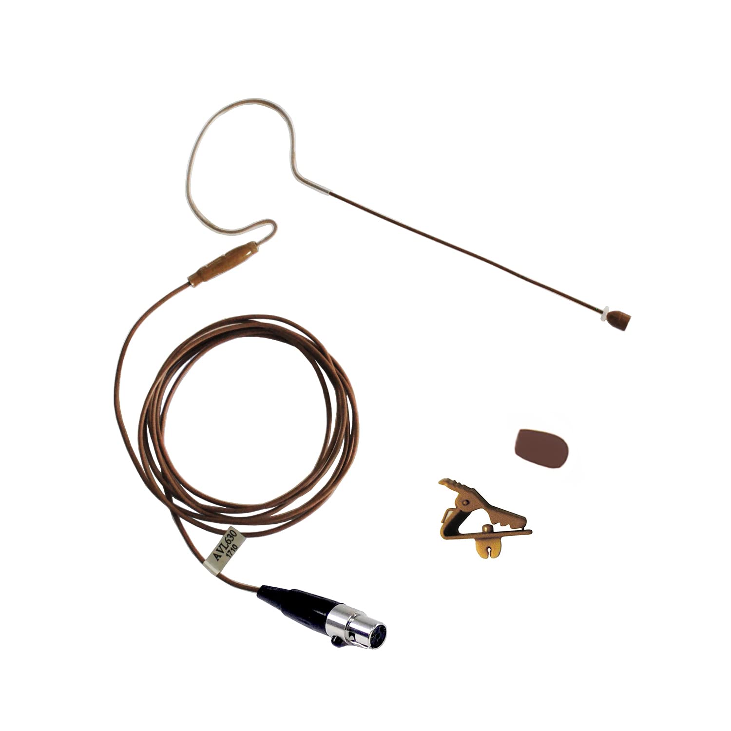 Av Jefes Mini Headset Microphone AVL630 Cocoa Color for Shure (Cocoa Color)