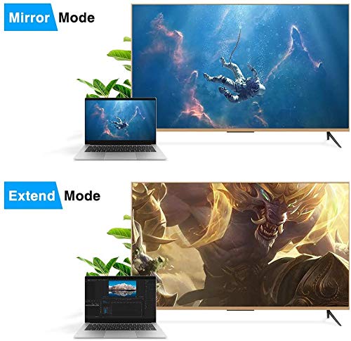 Bonzon Br Displayport To Hdmi Adapter, Portable, Transmits Hd Audio And Video, Supports 1920X1200 / 1080P, Gold Plated Connector