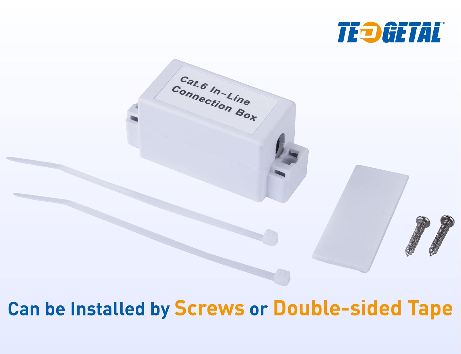 Tedgetal Cat 6 Junction Box 5 Pack Unshielded, Punch Down Type, Ul Listed