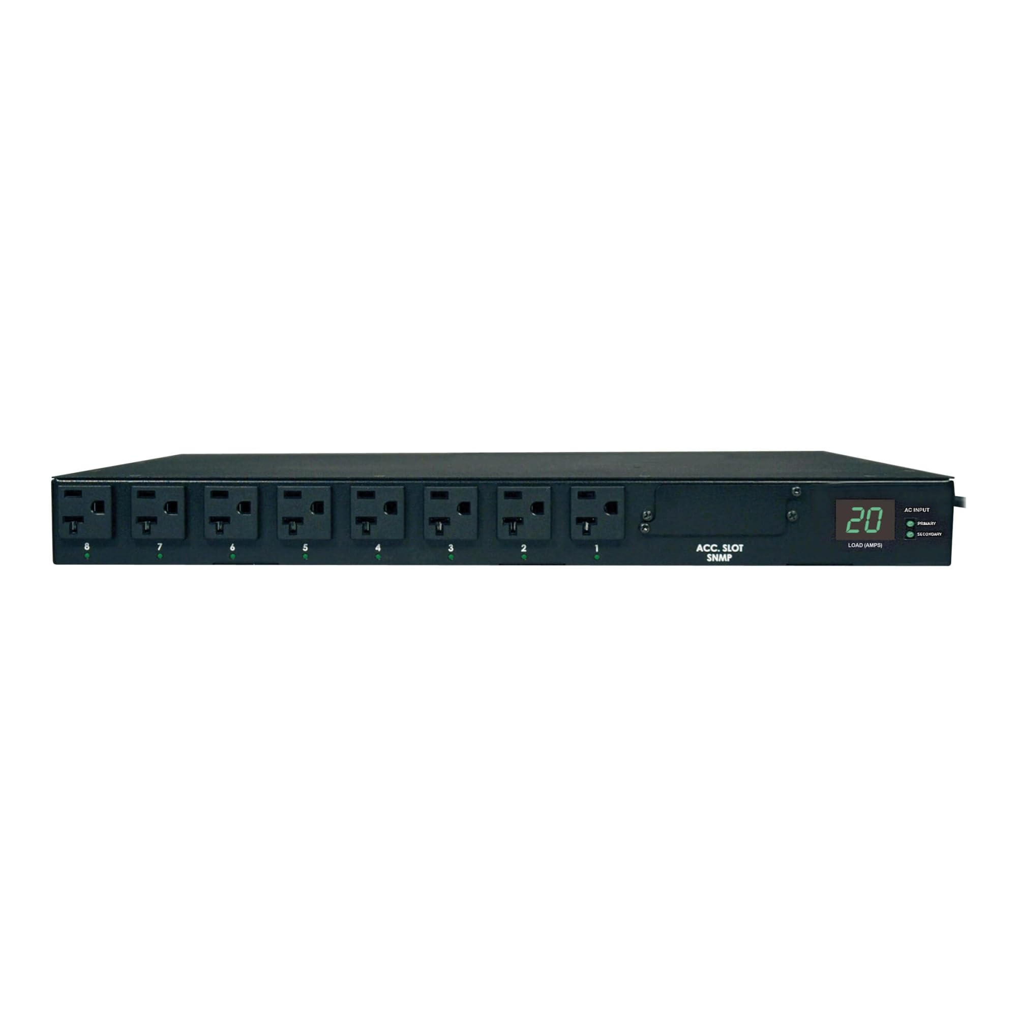 Tripp Lite Metered Pdu With Ats, 20A, 16 Outlets (5 15/20R), 120V, 2 L5 20P / 5 20P Adapters, 1U Rack Mount Power, Taa (Pdumh20A