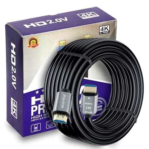 Storite 15 Meter 4K Hdmi 2.0V Cable With Ethernet, 4K@60Hz Ultra Hd Resolution, 3D Supported, 18Gbps High Speed Transmission, Co