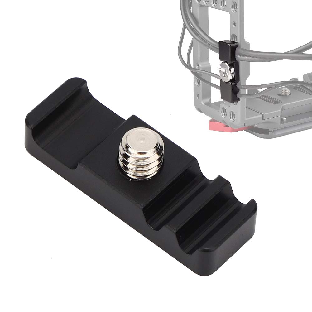 Oumij1 Camera Cage Cable Clamp   Portable Cage Fitting Wire Clip   Accessories Fixed Clip   1/4 Inch Universal Lightweight Mount