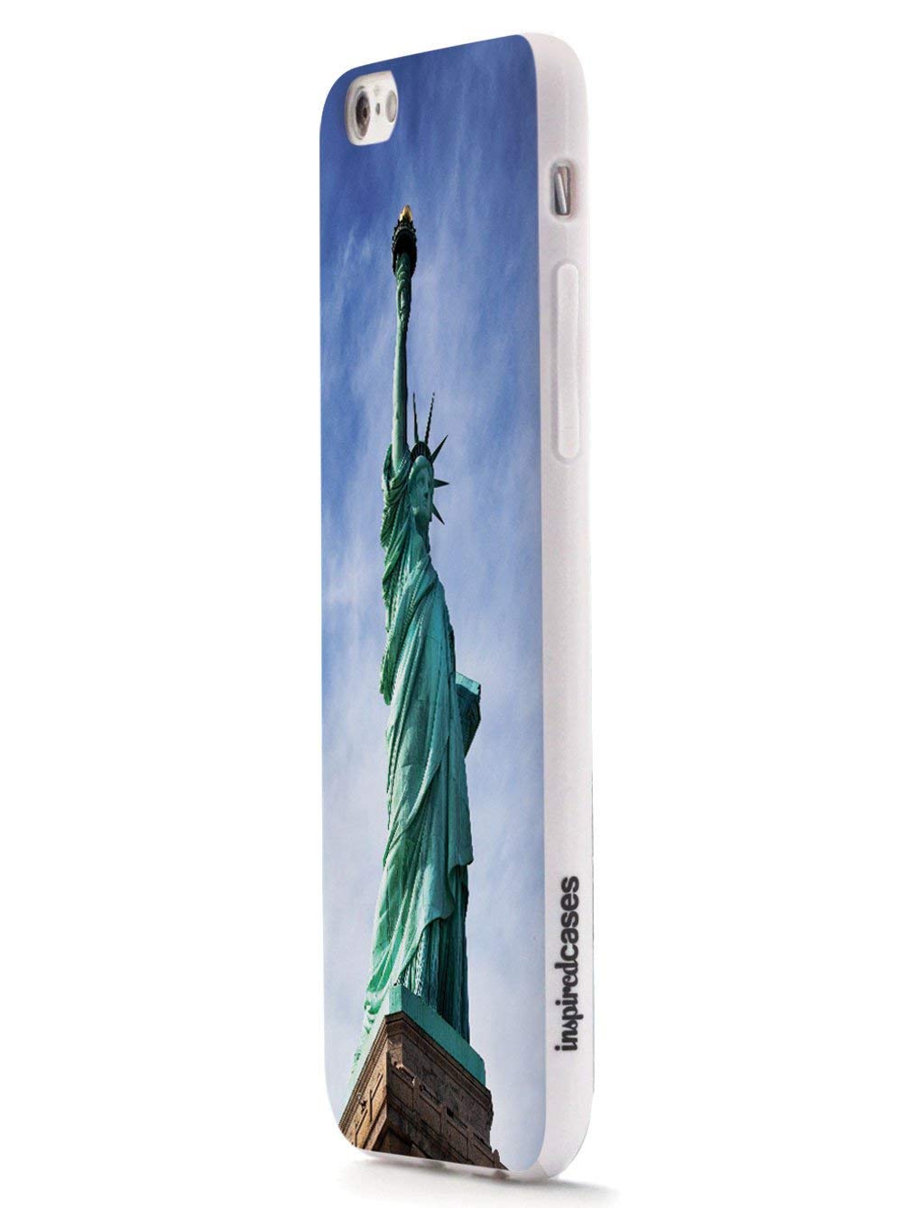 Inspired Cases 3D Textured Protective iPhone 8 Plus Phone Case Rubber Bumper Statue of Liberty Multi