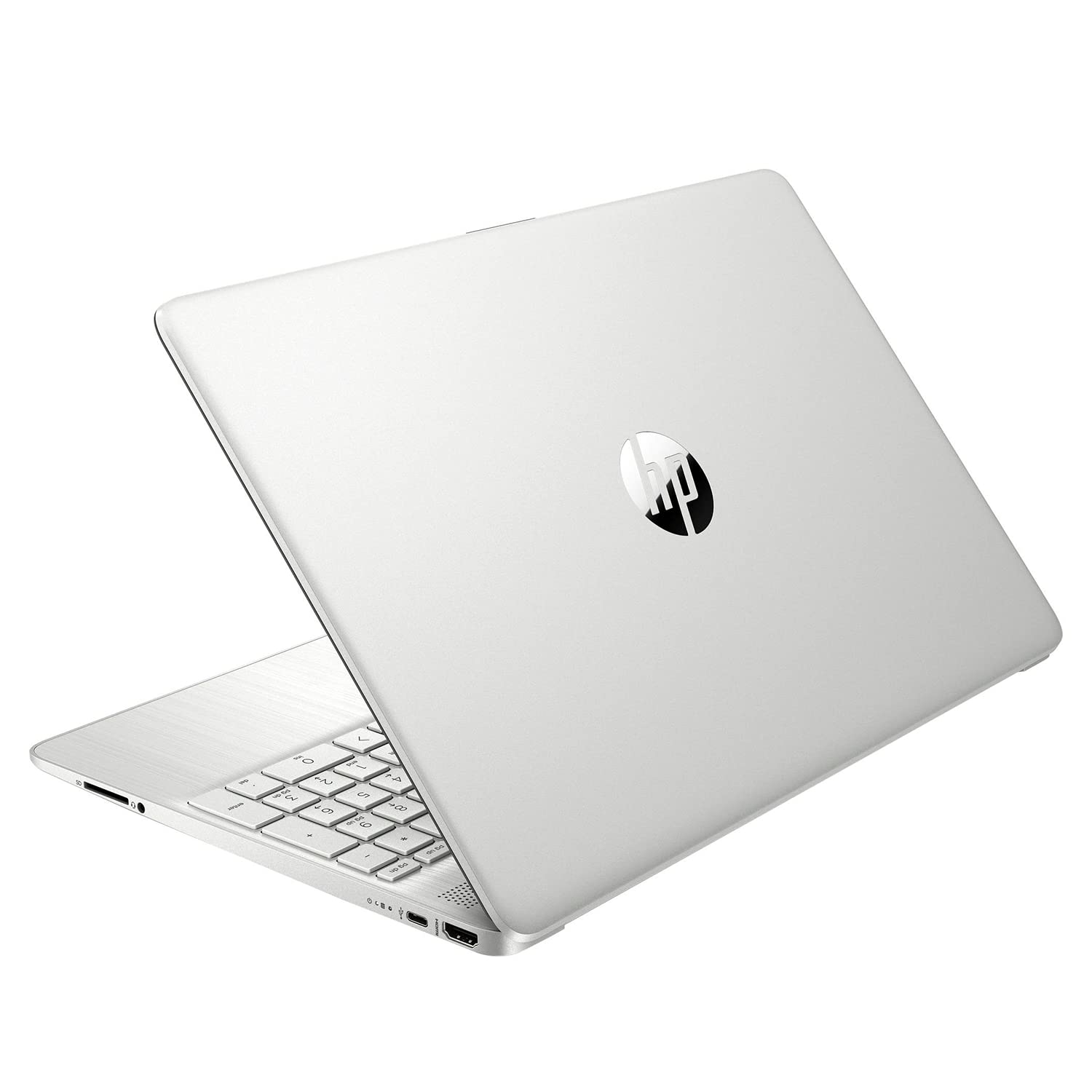 HP 15 Notebook, 15.6' HD Screen, Intel Core i3 1115G4, 12GB DDR4 RAM, 256GB PCIe SSD, Webcam, HDMI, SD Card Reader, Wi Fi, Windows 11 Home, Natural Silver