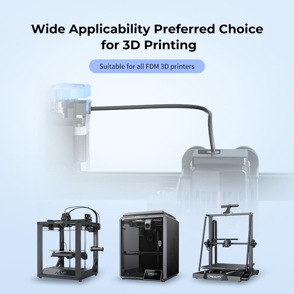 Official Creality 2 Meter Ultra Smooth Ptfe Tubing 1.75Mm Filament, Smooth Feeding For For Bambu Lab A1/A1 Mini/P1P/P1S/X1C, For