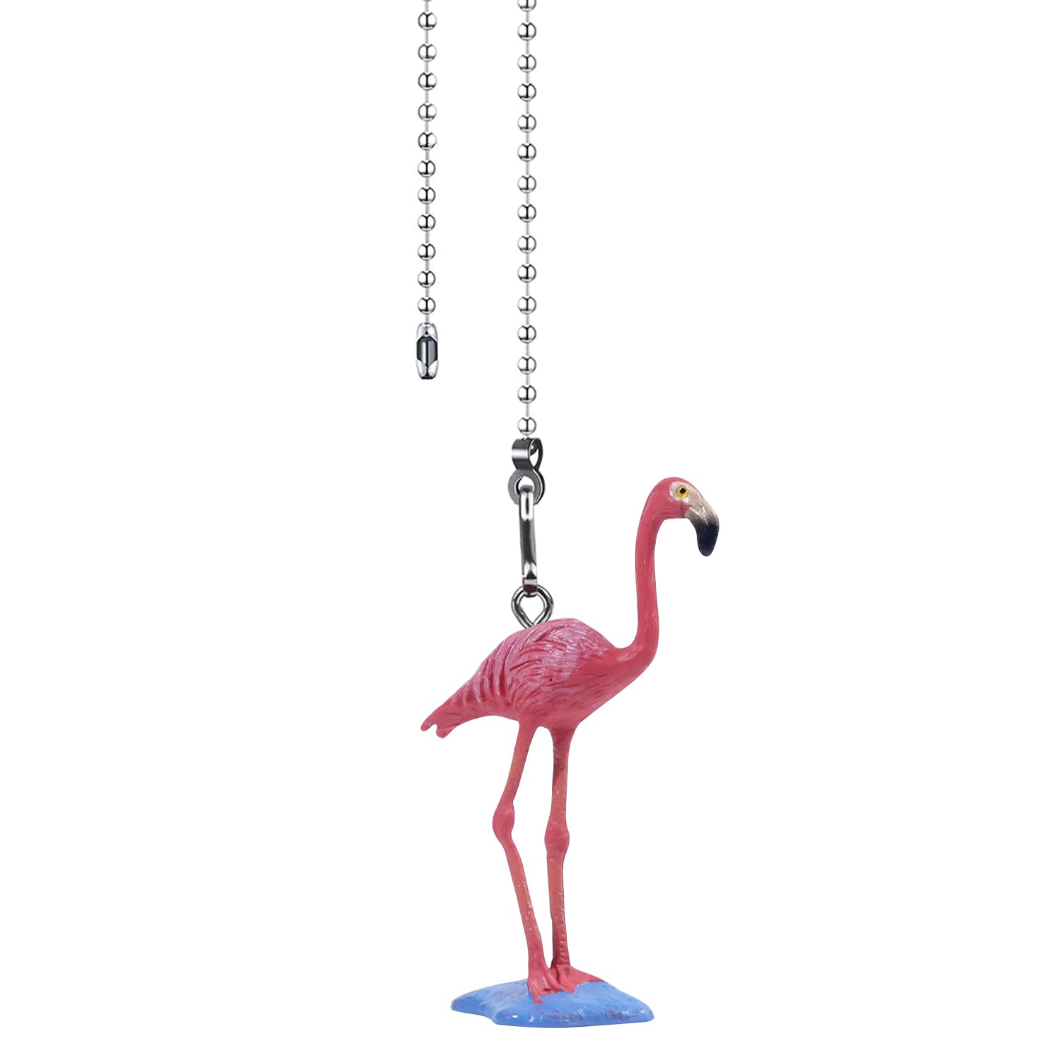 Dotlite Flamingo Ceiling Fan Pull Chain,Cute Realistic Flamingo Animal Fan String Pulls Charm Extension Decorative,12In 3Mm Diam