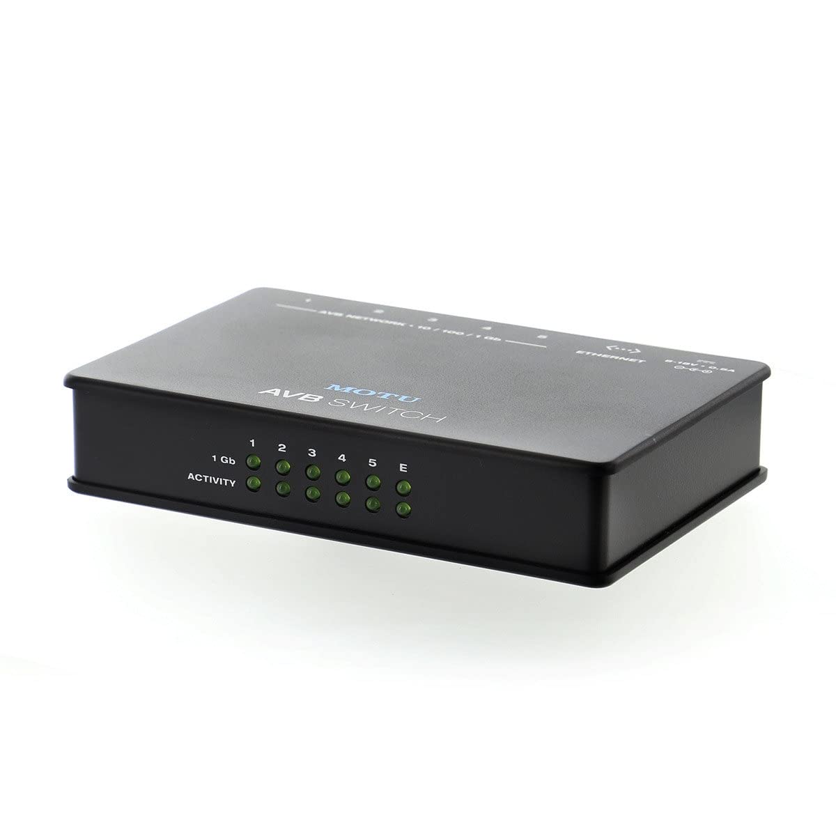 Motu Avb Switch   5 Port Audio Video Bridging Switch