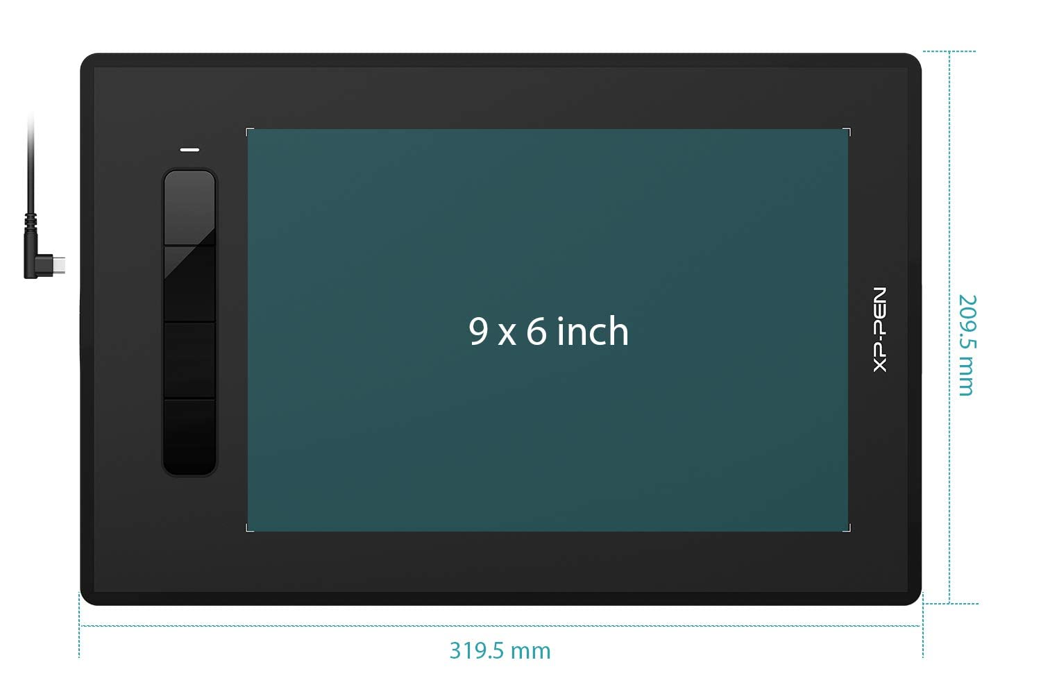 Xppen Star G960S Graphics Drawing Tablet 9 X 6 Inch With 8192 Levels Pressure Sensitivity Tilt Support Passive Pen 4 Shortcut Ke