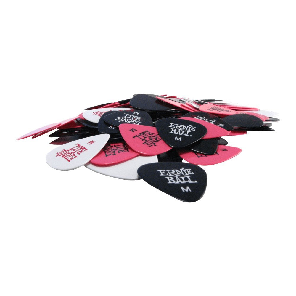 Ernie Ball Guitar Picks, Medium, Assorted Colors, 144 Pack (P09118)