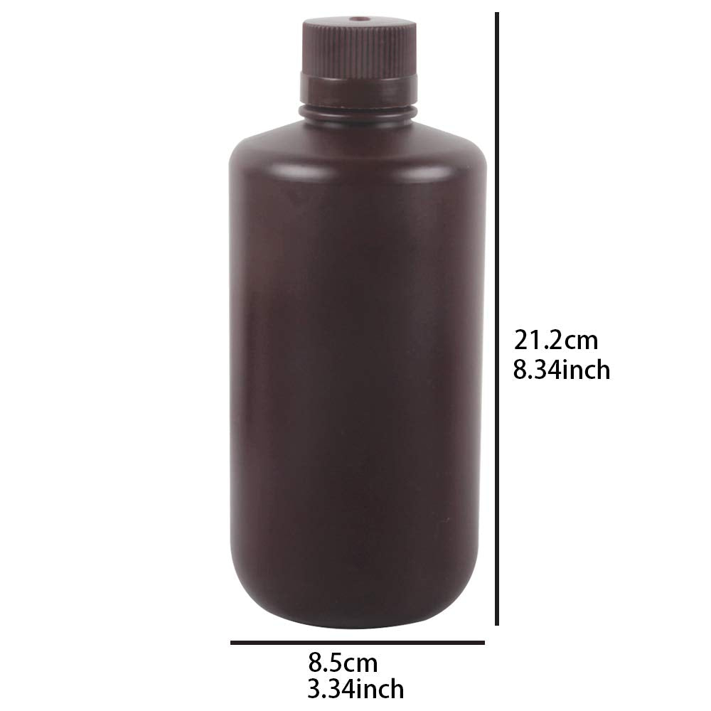 3X 1000Ml Darkroom Chemical Storage Bottles Liquid Container Film Photo Developing Processing Equipment Printing Photosensitive