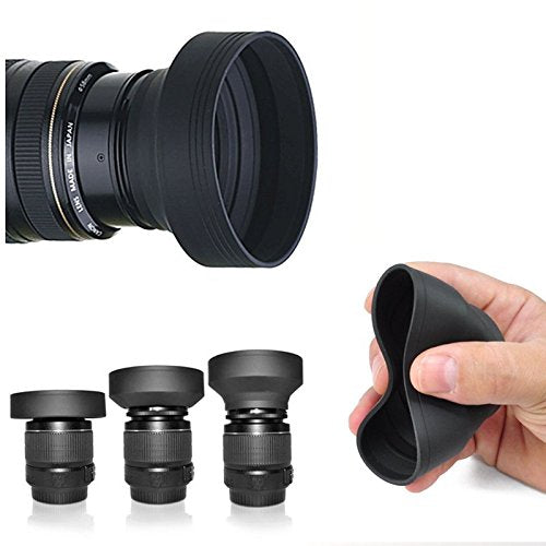 49Mm Soft Rubber Lens Hood For Canon Ef 50Mm F/1.8 Stm Lens