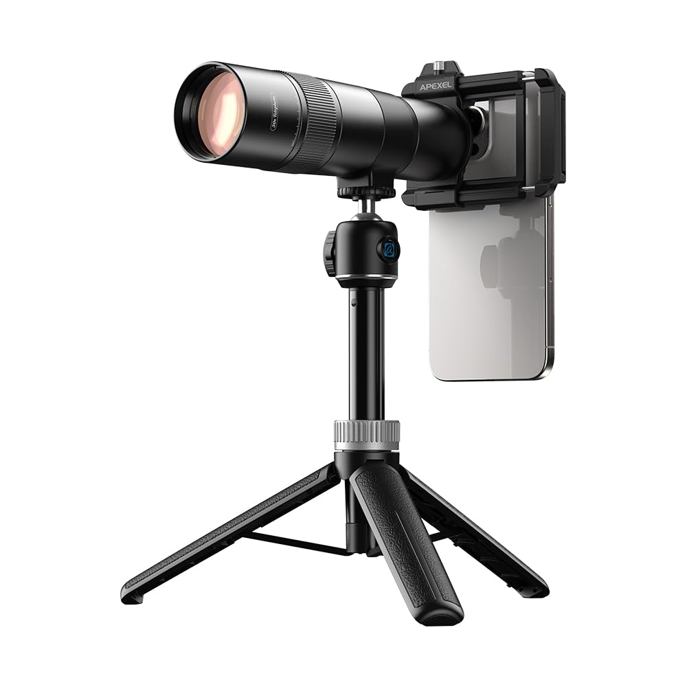 Apexel 30X Hd Telephoto Lens For Iphone Pro Max/Samsung/Android | High Power Zoom Camera Lens With Tripod Mount, Universal Smart