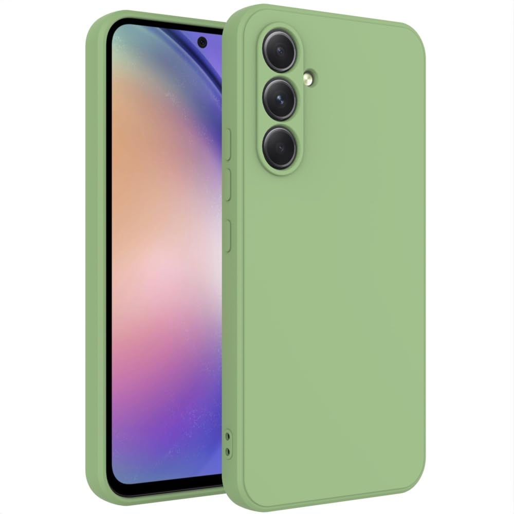 Wogroo For Samsung Galaxy S24 Fe Case Green, Scratch Resistant With Soft Touch, Slim Thin Phone Cover For Samsung Galaxy S24 Fe