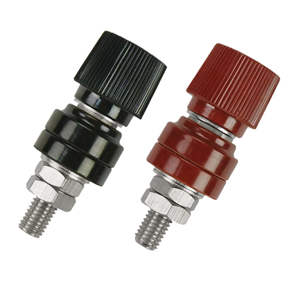 Orifort Copper Remote Battery Binding Post Junction Post Block, Battery Terminal Distribution Stud Connector Terminals (5/16'',