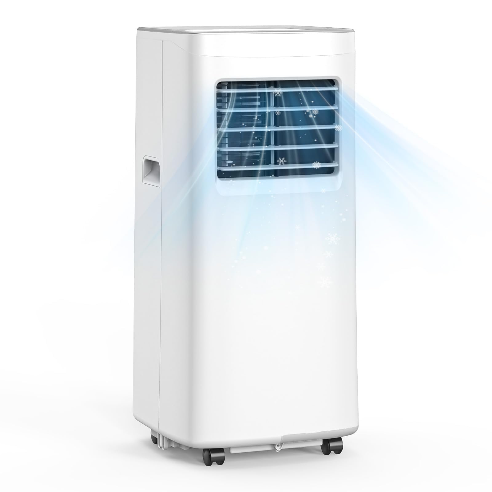 Smart Portable Air Conditioner with WiFi, 12,000 BTU AC Unit Cools 550 sq.ft, 3-in-1: Dehumidifier, Fan & Quiet Cooling for Bedr