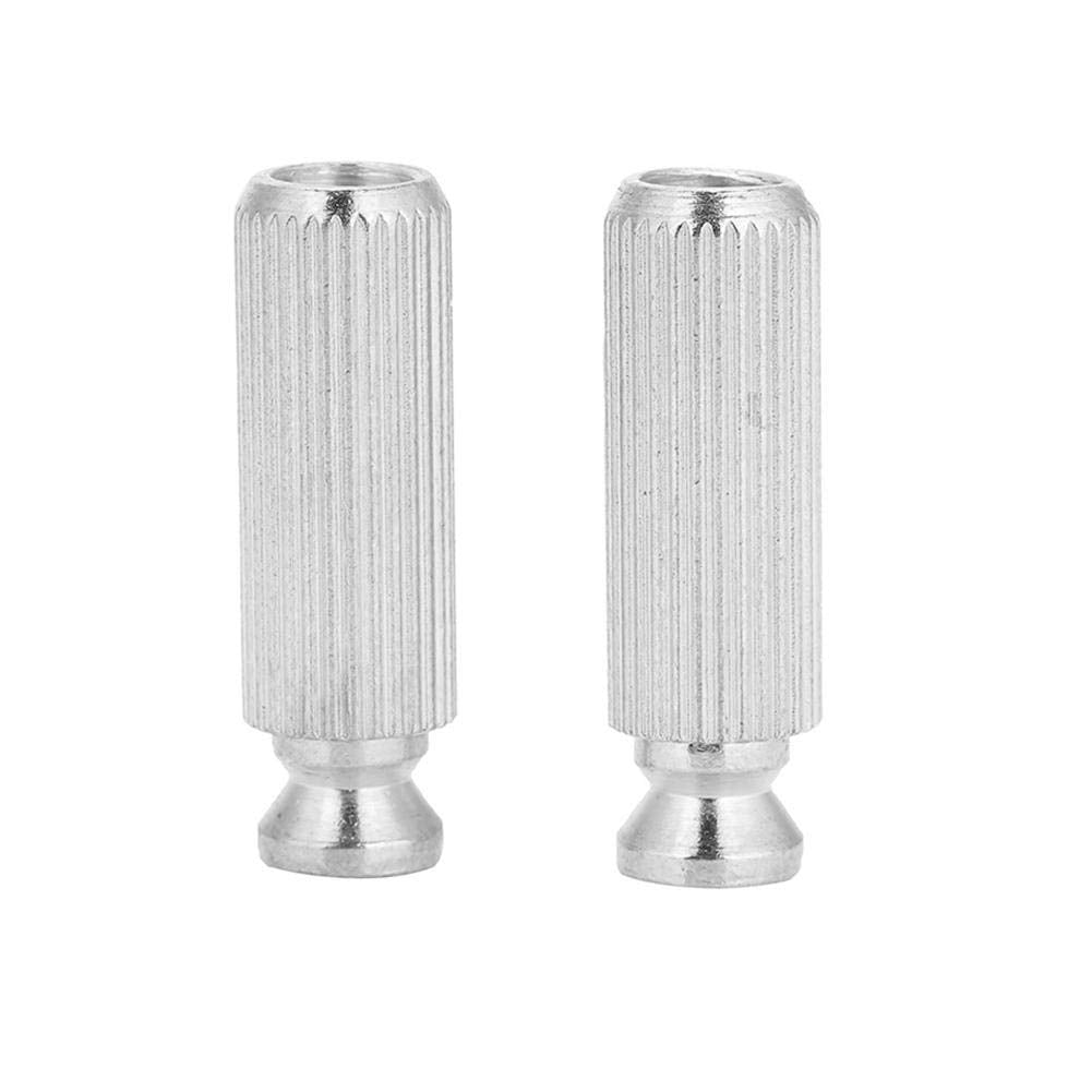 2 Pcs Guitar Tremolo, 8Mm Adjustable Electric Guitar Tremolo Bridge Studs Anchors(Silver)