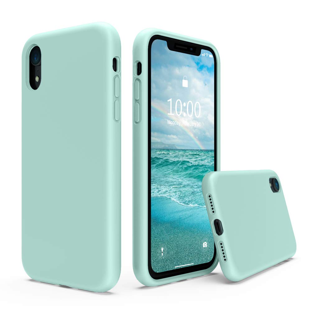 SURPHY Compatible with iPhone XR Case, Thickened Liquid Silicone Phone Case (with Microfiber Lining) for iPhone XR 6.1 inches, M