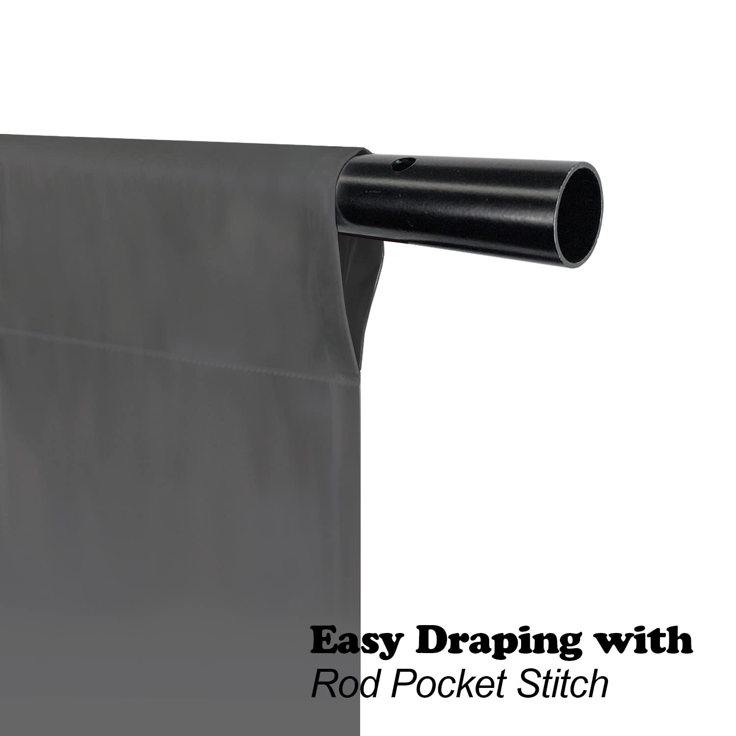 Julius Studio 10 X 16 Ft. / 120 X 192 Inch Large Gray Backdrop Background Screen, High Density 150 Gsm Premium Material For Professional Photo Video Studio, Pure Grey Muslin, Jsag486