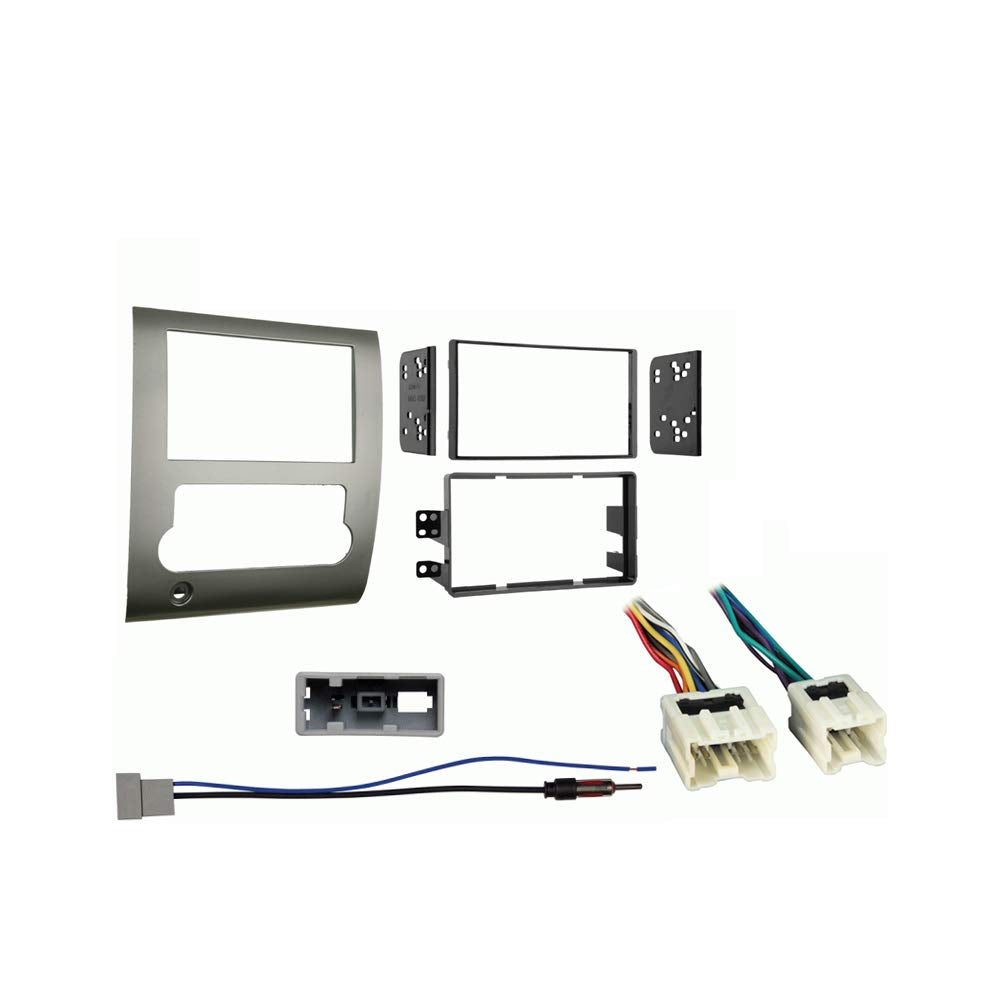 Harmony Audio Compatible With Nissan Titan 2008 2009 2010 2011 2012 Double Din Stereo Harness Radio Install Dash Kit Package