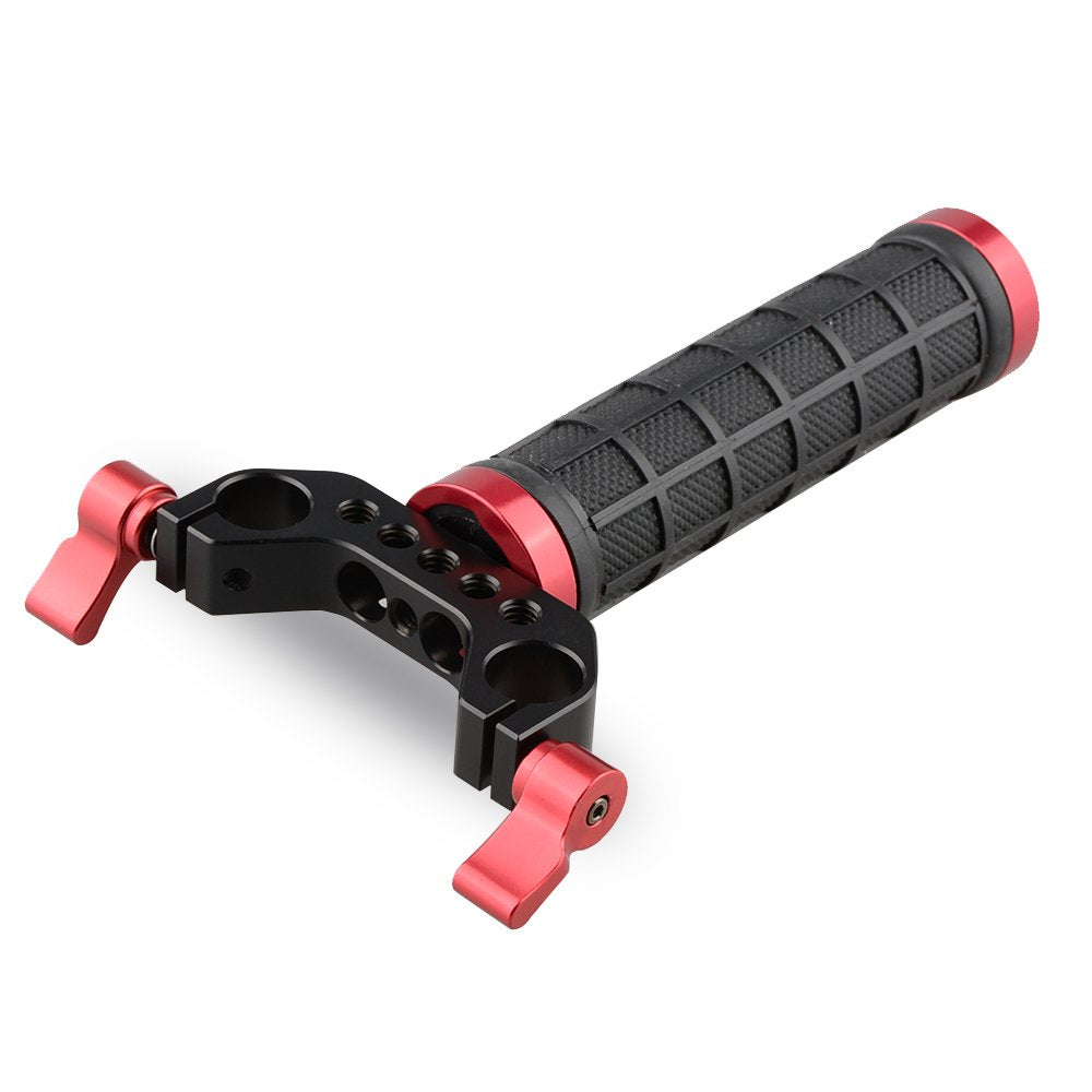 Camvate Single Mid Handle Handheld Camera Stabilizer With 15Mm Rod Clamp For Camera Hand Grip Stabilizer   1467