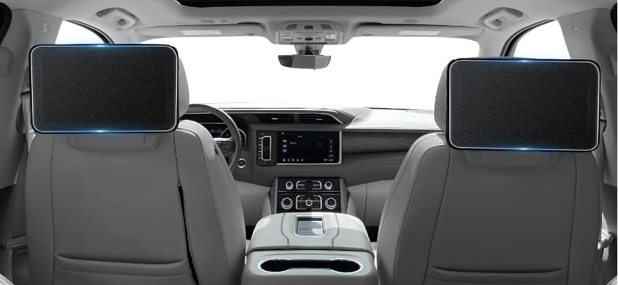 (2Pcs) Matte Anti-Glare Tempered Glass Rear Seat Tv Dvd Media Screen Protector, 12.6 Inches, For 2021 2022 2023 2024 2025 Chevy Tahoe, Suburban, Gmc Yukon, Yukon Denali Accessories
