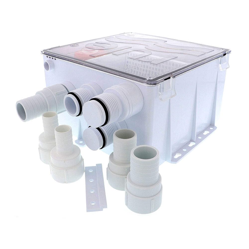 Rule Shower Drain Box w/1100 GPH Pump - 12V [99B], Standard