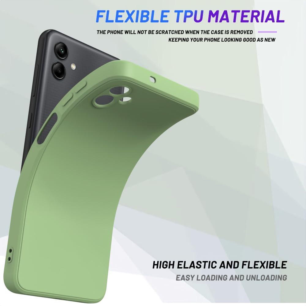 Wogroo For Samsung Galaxy A05 Case Green, Scratch Resistant With Soft Touch, Slim Thin Phone Cover For Samsung Galaxy A05