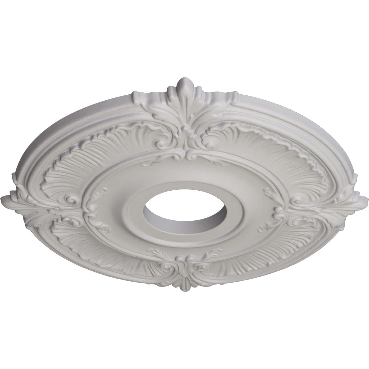 Ekena Millwork Cm18Atuwf Attica Ceiling Medallion, 18''Od X 4''Id X 5/8''P (Fits Canopies Up To 5''), Hand Painted Ultra Pure Wh