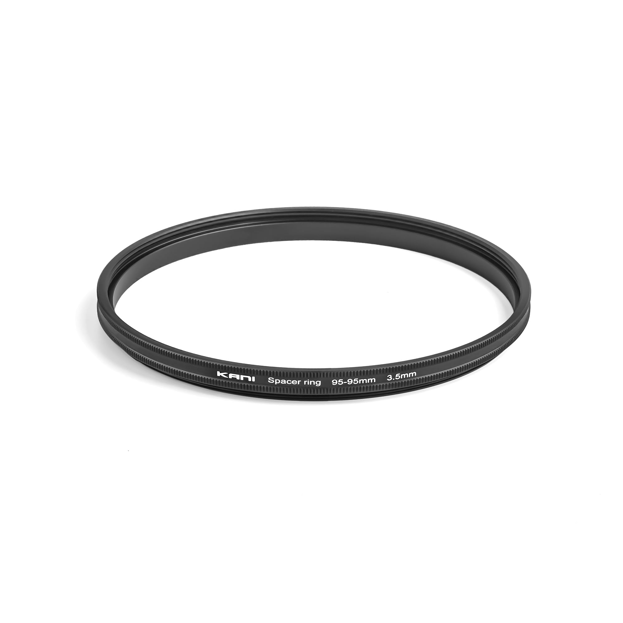 KANI 815644 Fitting Ring, 95-95mm, Spacer Ring, 3.5mm, Knurled, Filter Accessories, Black Frame, Aluminum