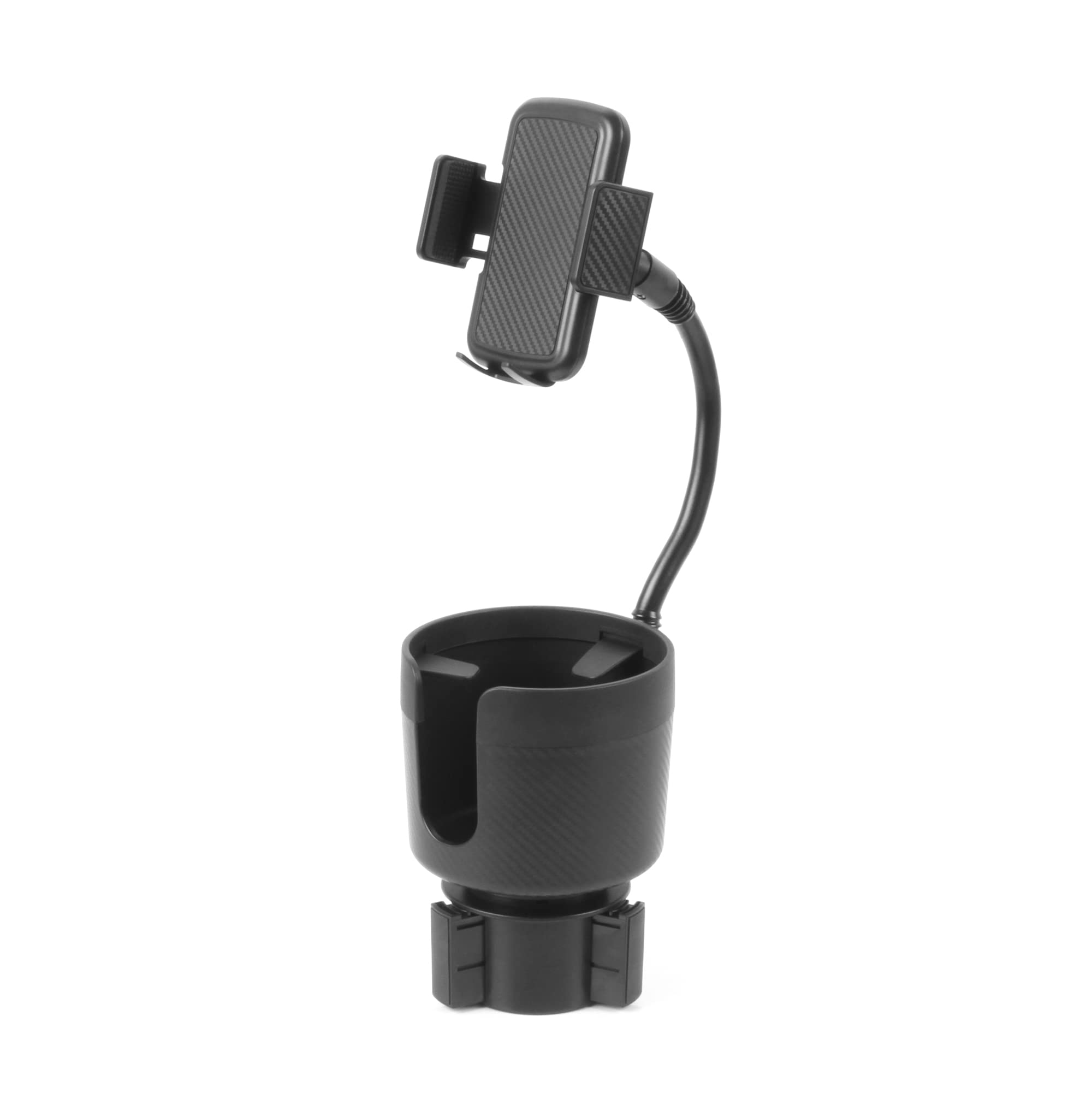 Limitless Cupcargo Cup Holder Expander And Phone Mount With Adjustable Base And Flexible Neck