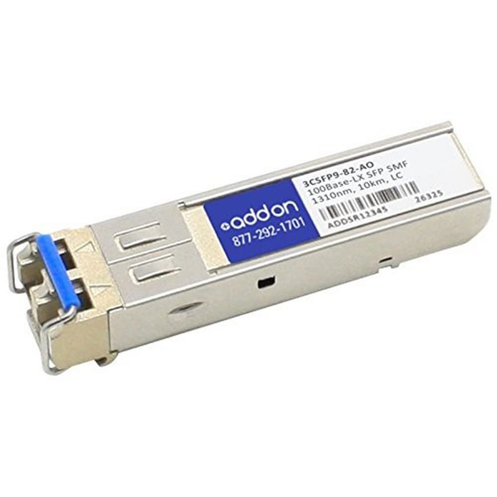 Addon Networking Sfp Mini Gbic Transceiver Module, Lc Single Mode (3Csfp9 82 Ao)