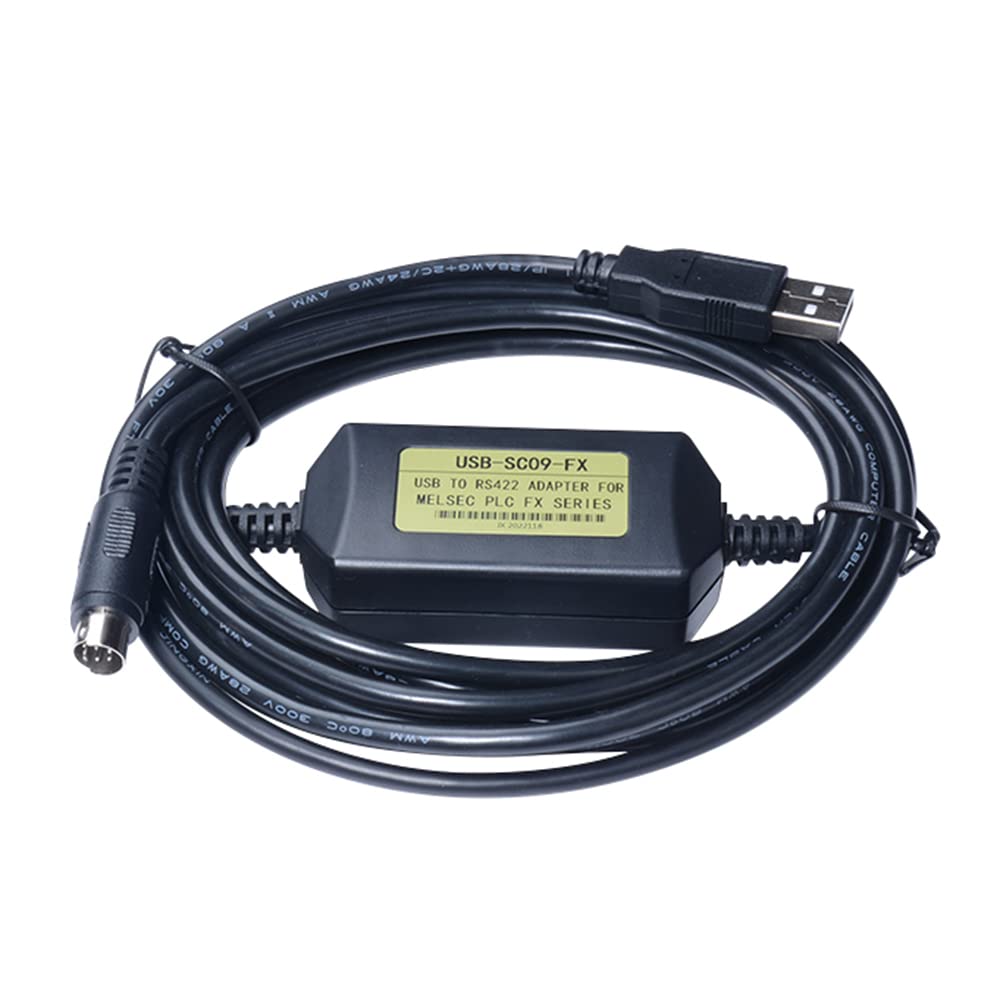 Washinglee Usb Programming Cable For Mitsubishi Plc Fx3U And Fx Series, For Taiwan Shihlin Ax Series, For Fx2N/Fx1N/1S/Fx3U/3Ga,