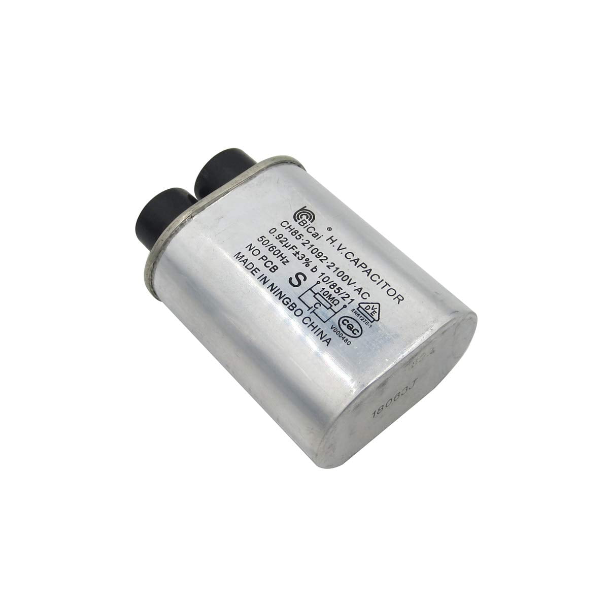 Meter Star Cqc Universal Household Microwave High Voltage Capacitor 0.92Uf Ch85 21092 2100V Ac H.V.Capacitor 10/85/21 50/60Hz No