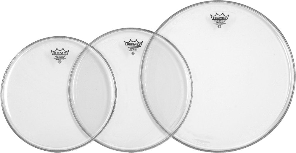 Remo Pp 0970 Be Emperor Clear Tom Drumhead Pack   12'', 13'' & 16''