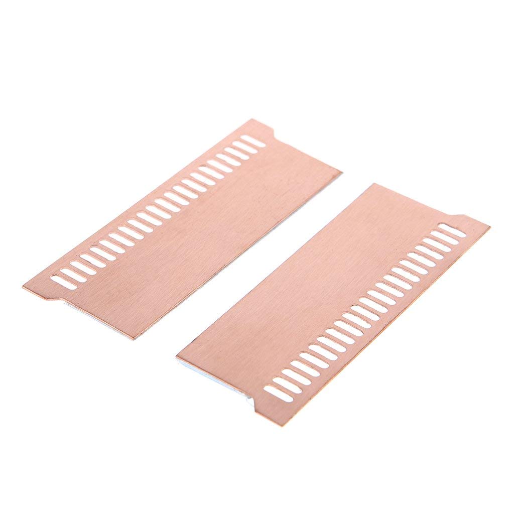 Easycargo Laptop Memory Heatsink Kit, Copper Heat Sink + Pre Applied Thermal Conductive Adhesive Tape, Cooler Heatsink Pad For Cooling Laptop Notebook Memory Ram Ddr5 Ddr4 Ddr3 Sodimm